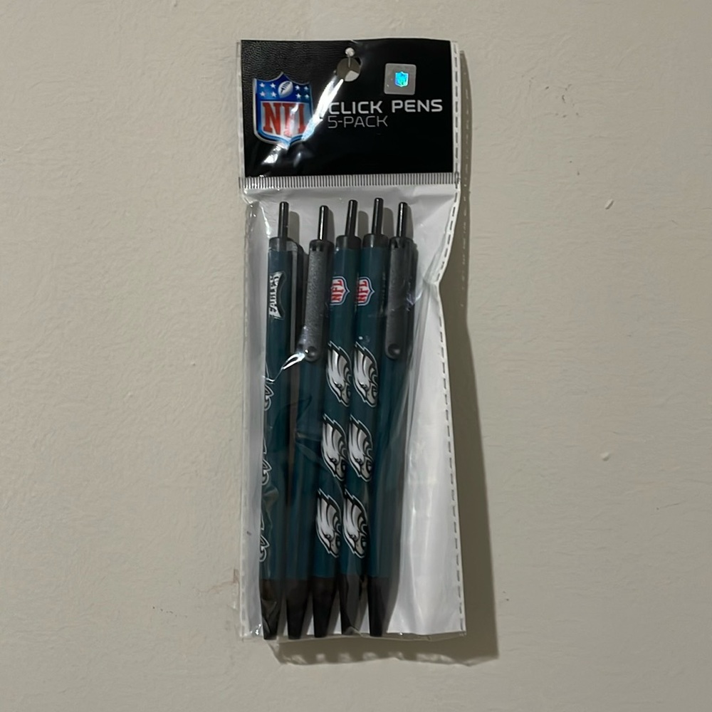 Philadelphia Eagles Click Pens 5 pack